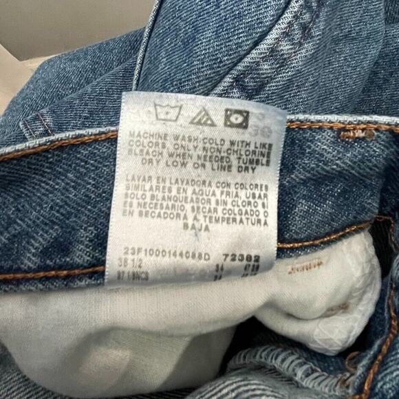 Vintage Rustler Mens Size 36X34 Blue Jeans Denim Western Cowboy Rodeo Taper - Picture 7 of 7